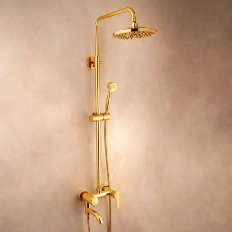 Colonne bain douche dorée 25cm, Bissau