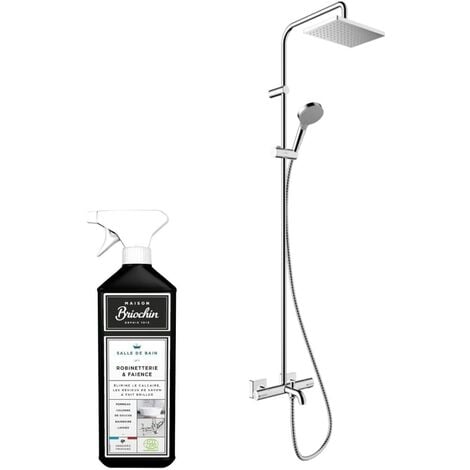 Hansgrohe Vernis Shape - Set de douche Showerpipe 230 avec thermostat de bain, chrome 26284000