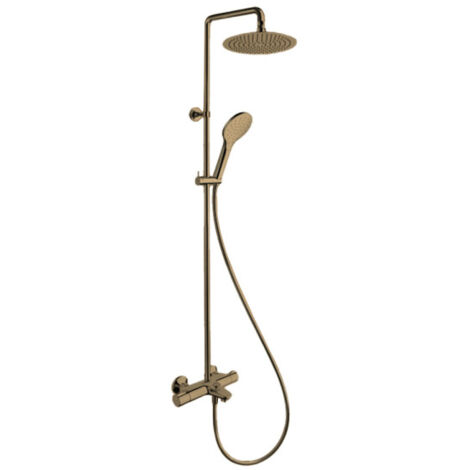 Colonne bain douche theta pomme sandwich 25 or rose brosse - CRISTINA ONDYNA TE18034P