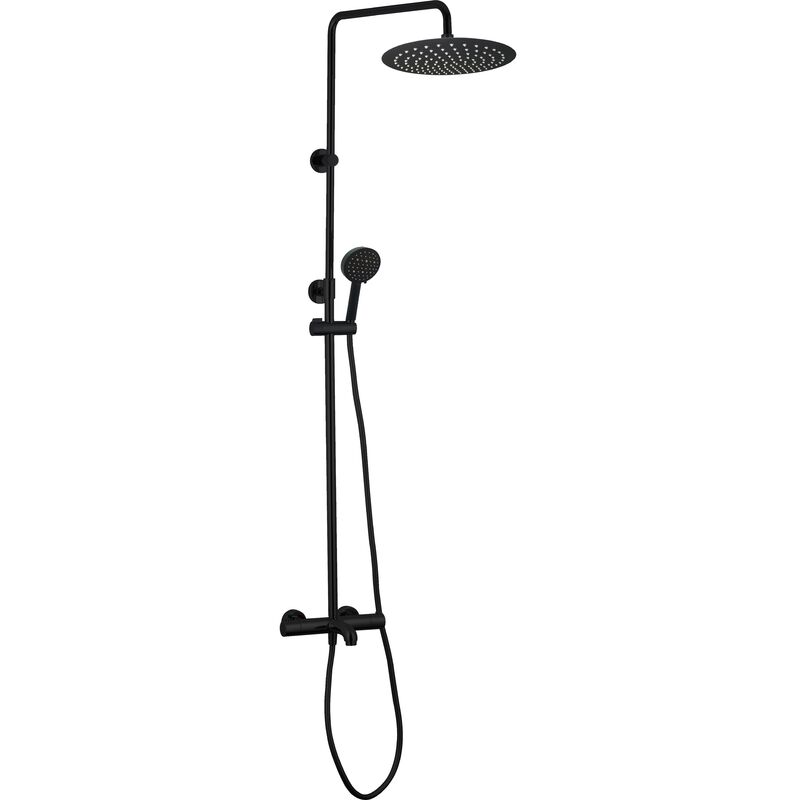 Colonne bain/douche thermostatique Lyke noir mat