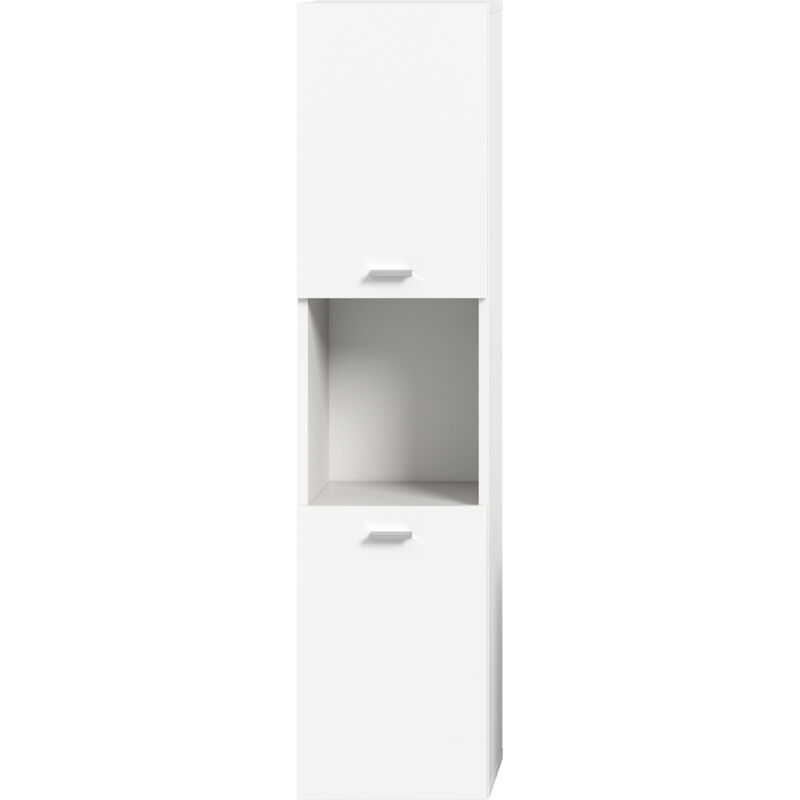 Chb Collection - Boston armoire haute pour salle de bain 2 portes 1 compartiment blanc.