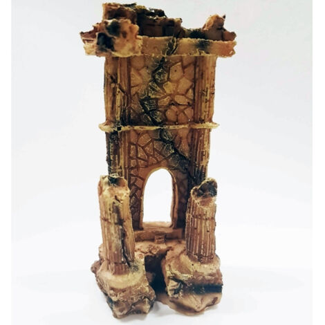 Colonne D'architecte Romaine Roccieuse 5.5x4x11cm Aquarium Ornament Stone Decorations