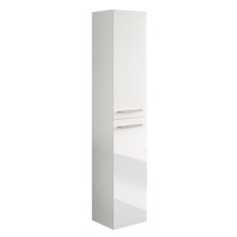 IDROWEB Colonne de bain 30x150 cm laqué blanc brillant avec deux portes - Argo