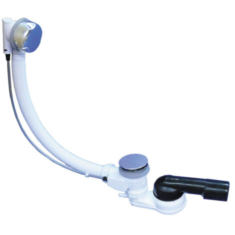 Colonne de bain automatique avec siphon HL500-6/4', câble Bowden 60cm, parties visibles chromées