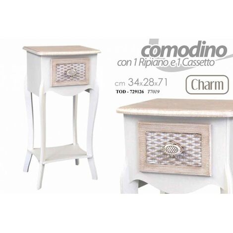 Colonne de chevet Shabby charm cm 34 x 28 x 71 H