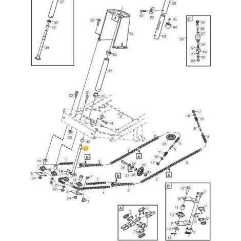 COLONNE DE DIRECTION ORIGINALE STIGA - 1134-2821-04