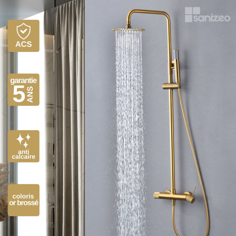 Imex Products - Colonne de Douche anti-calcaire Or Brossé imex line BDD038/OC