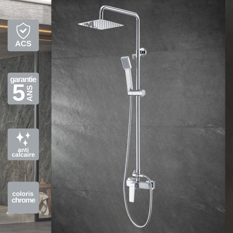 Imex Products - Colonne de Douche anti-calcaire Chrome imex art BDAR025
