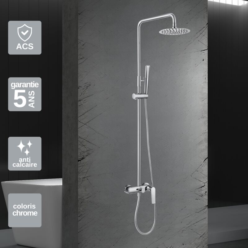 Imex Products - Colonne de Douche anti-calcaire Chrome imex delos BDD055