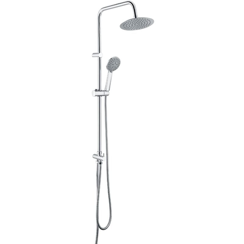 Colonne de douche avec mitigeur Modèle europe Pomme de douche de taille standard Couleur Gris finition Chrome [ Imex
