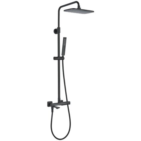 Colonne de douche avec robinet LAVEO Tores, noir