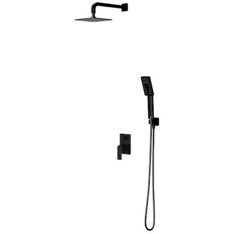 Colonne de douche BARETTI encastrable noir mat