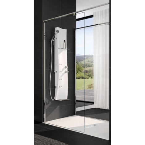 Receveur De Douche Novellini Custom – 120x100 Cm, Blanc, Antidérapant, Neuf