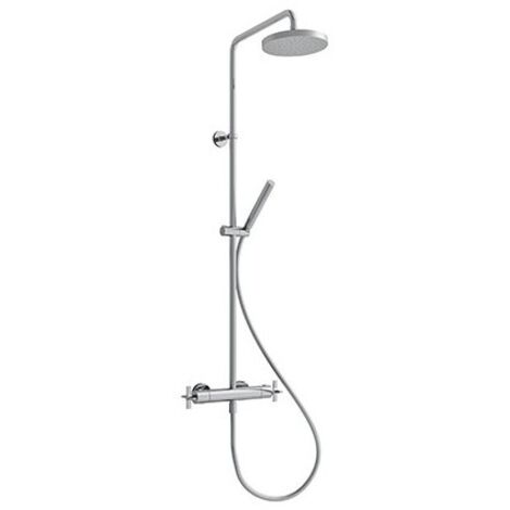 Colonne De Douche Cross Road Thermostatique Complete Chrome Robinetterie CROSS ROAD - CRISTINA ONDYNA CR48651