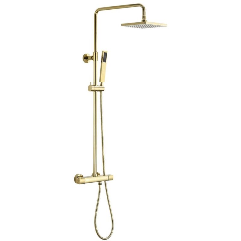 Sapho - Colonne de douche dakar avec robinet de mélangeur thermostatique, or