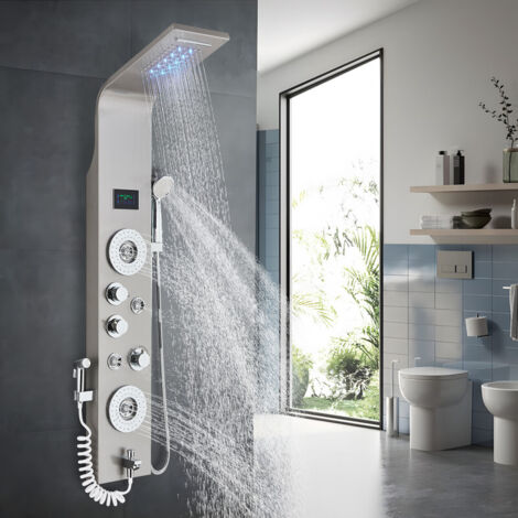 Colonne de Douche D'hydromassage Système de Douche LED avec écran LCD