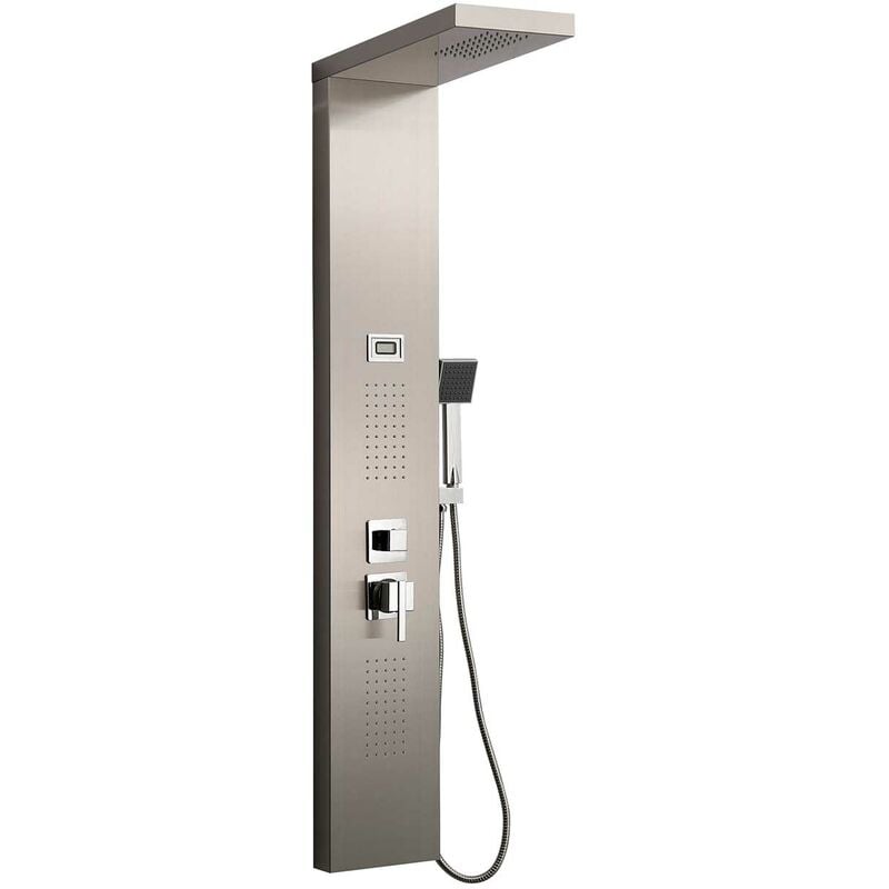 Colonne d'hydromassage en acier inoxydable argenté modèle S-9127