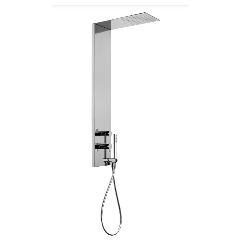 Paffoni - Colonne de douche en acier inoxydable Beta ZCOL672CR Chromé - Métal