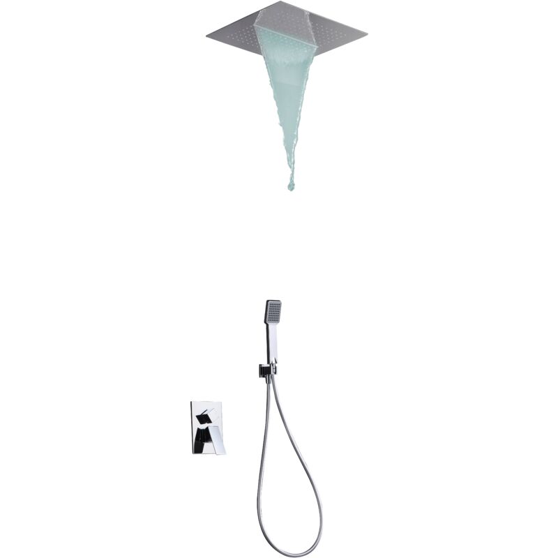 Imex - GTS020 malaga Conjunto de Ducha Empotrado Monomando Cromo - ref: GTS020