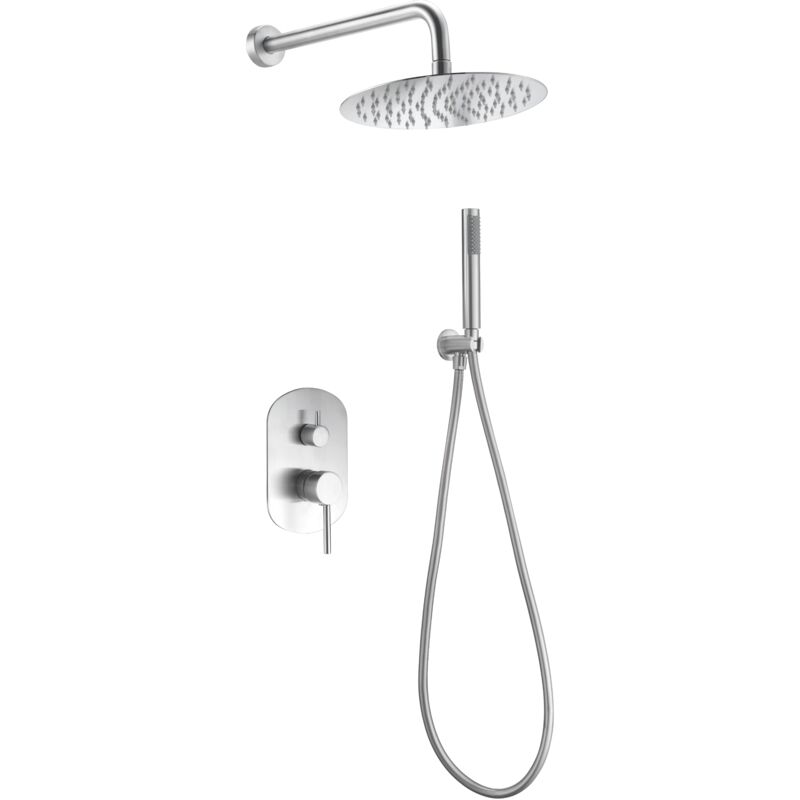 Imex - GPK034 moscu Conjunto de Ducha Empotrado Monomando Acero - ref: GPK034