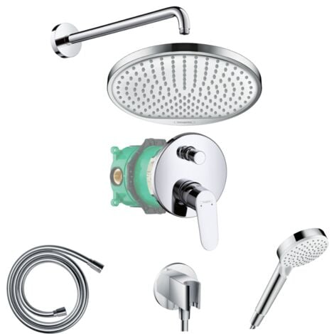 Colonne de douche encastrée HANSGROHE Crometta S avec mitigeur mécanique Logis chromé