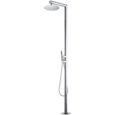 Colonne de douche extérieure à mitigeur double progressif chromé NEK - Bossini L00380030