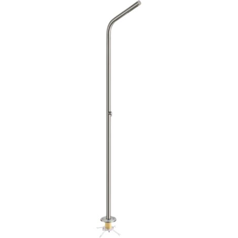 Colonne de douche extérieure CRISTINA ONDYNA Inox 316 alimentation par le sol en inox + Corps d'encastrement