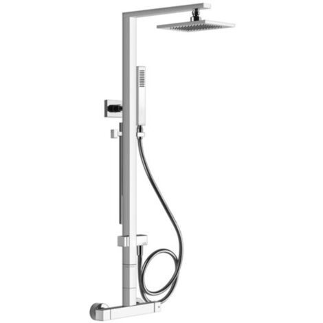 Colonne de douche Gessi Rettangolo avec thermostat en saillie,