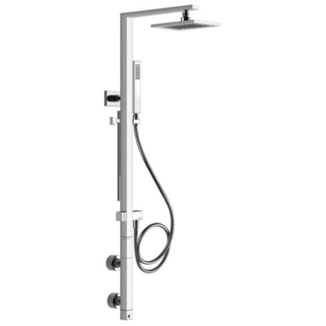 Colonne de douche Gessi Rettangolo avec thermostat en saillie,