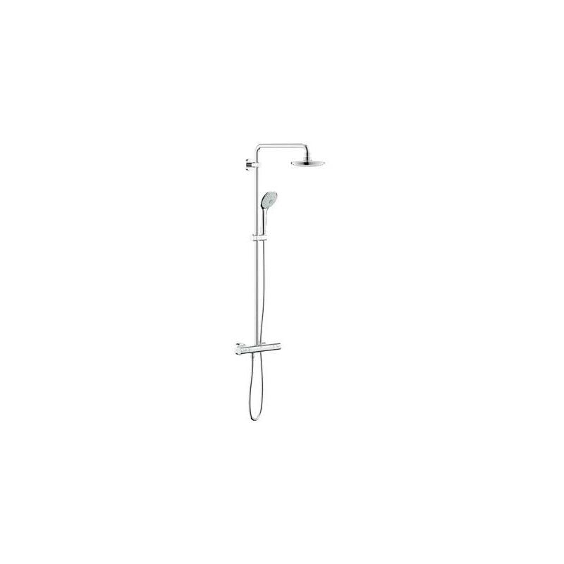 Colonne de douche avec mitigeur thermostatique externe euphoria