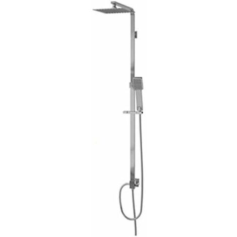 Colonne de douche Hera pour robinet universel, tuyau extra-plat et pomme de douche carrée extra-plat
