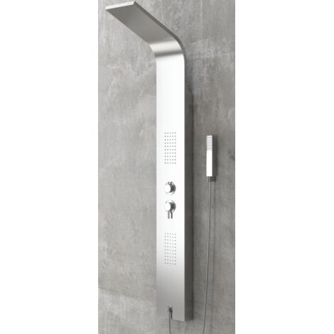 Colonne de douche hydromassante ELEA en acier inoxydable 165 cm