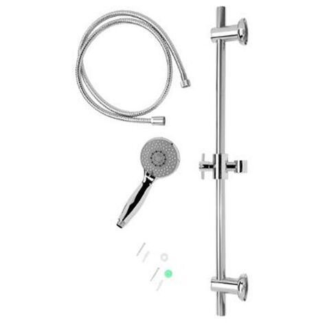 FortiFura Calvi Colonne de douche pluie avec fonction thermostatique douche  de tête et douchette à main Inox brossé - SW377864 