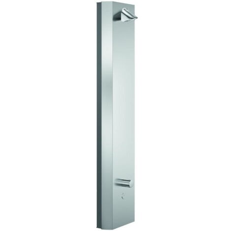 Colonne de douche LINUS Inox DP-C-T eau mitigée, thermostatique inox brossé SCHELL