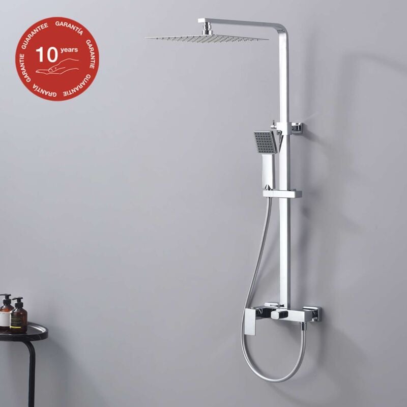 Colonne de douche mécanique avec barre extensible sky bath chromé Inox S304 série army