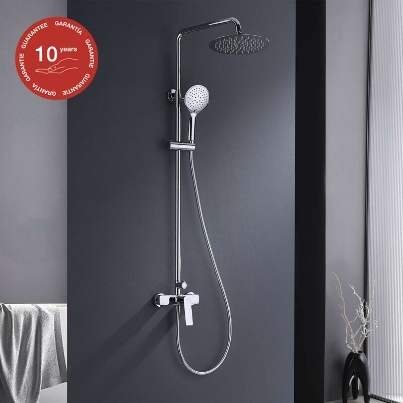 Colonne de douche mécanique avec barre extensible sky bath chromé série glory