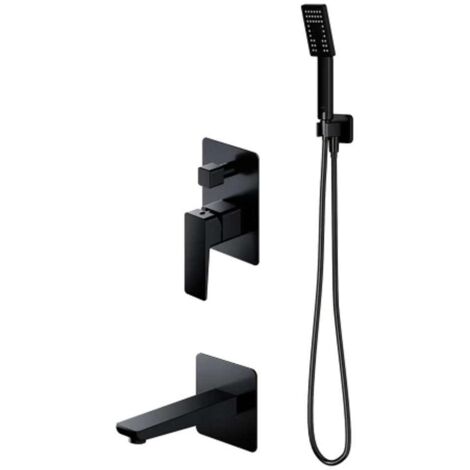 Colonne de douche Mécanique PARMA encastrable Noir Mat