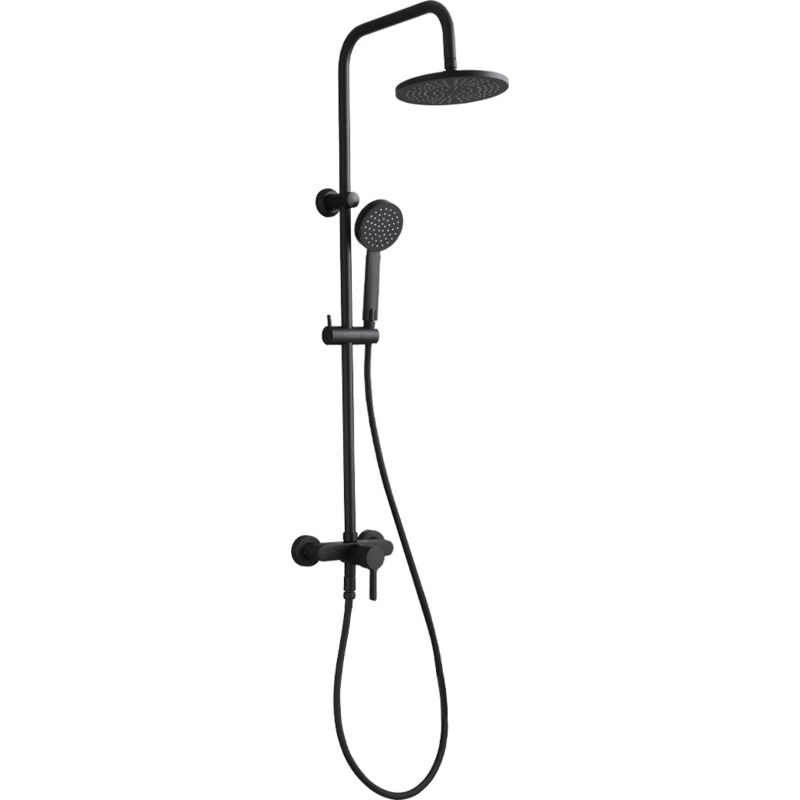 Colonne de douche mécanique Delice spéciale rénovation noir mat - Essebagno