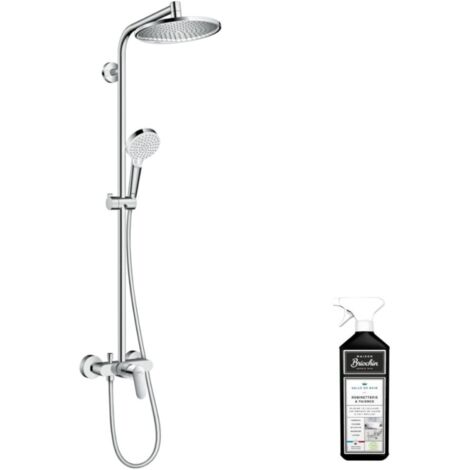 Hansgrohe Crometta S Showerpipe 240 1 jet avec mitigeur monocommande, chromé - 27269000