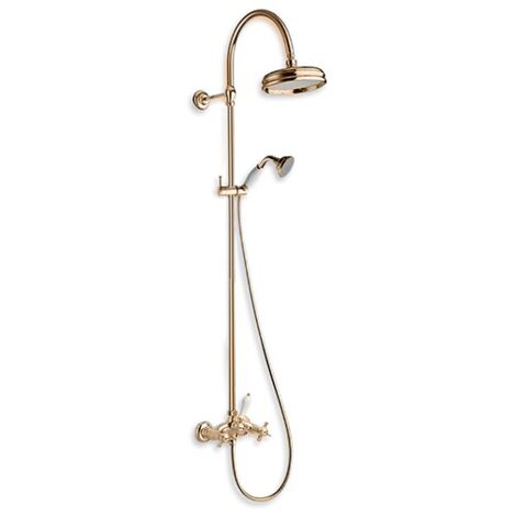 Colonne de douche mélangeur Or Rose Brosse Pvd CHAMBORD - CRISTINA ONDYNA CH17334P