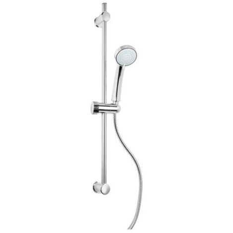 Colonne de douche Metaform Procida entraxe re'glable en acier inoxydable h 70 cm avec pomme de douche ABS 3 jets 7 cm