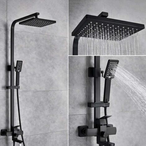 Colonne de douche mitigeur Tipaza noir