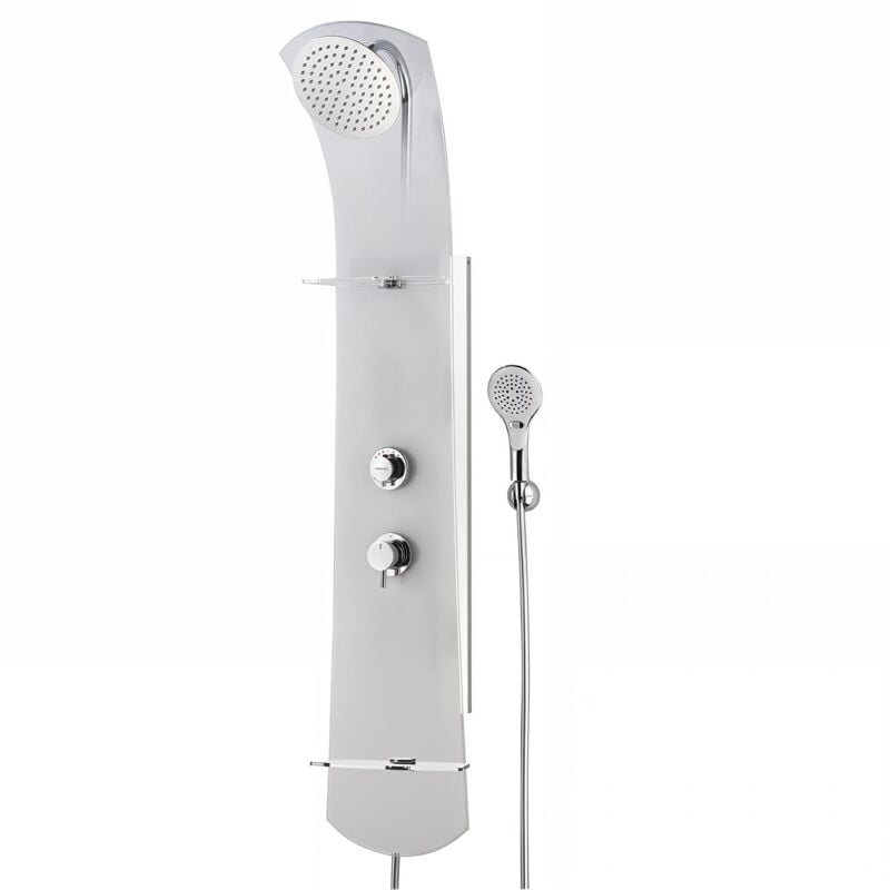 Colonne de douche nautilus en Verre Chromé