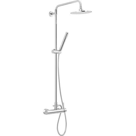 Colonne de douche Nestos avec mitigeur douche,douchette, pomme de douche, diam. 190mm, chrome