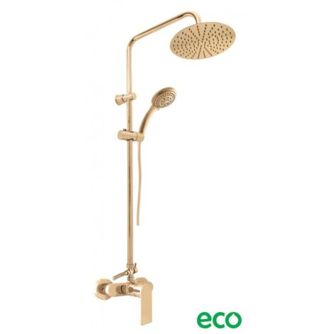 Colonne de douche NIL en laiton doré H. 116 cm