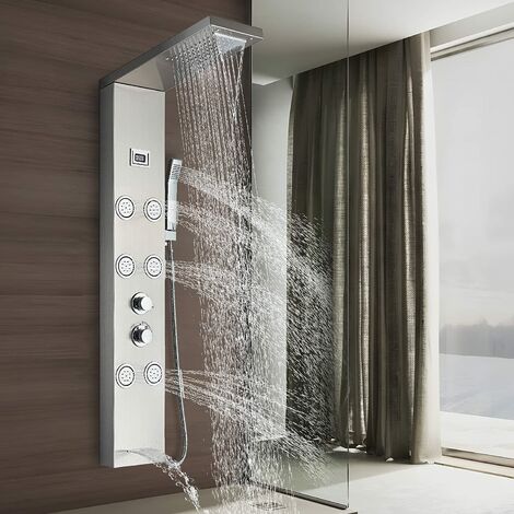 Cabine douche hydromassante avec pluie tropicale intégrée de 95