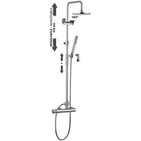 Colonne de douche réglable Paffoni Master Top ZCOL621CR  Chromé - Métal