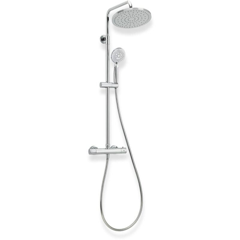 Colonne de douche ronde chromée ishka