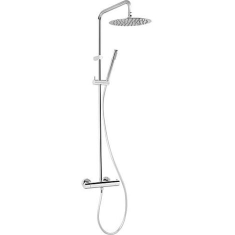 Colonne de douche Salsa avec mitigeur thermost. en saillie, chrome, pomme de douche 250mm