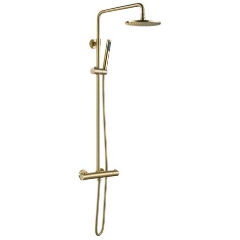 COLONNE DE DOUCHE SC418 DOREE BROSSEE (OR MAT) COLLECTION SCAMANDRE